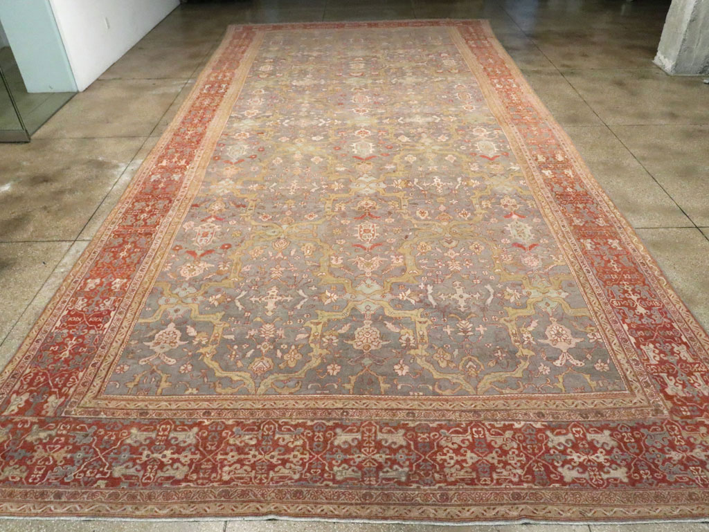 Antique Persian Mahal Carpet, No.24580 - Galerie Shabab