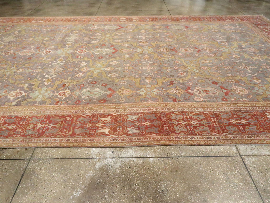 Antique Persian Mahal Carpet, No.24580 - Galerie Shabab