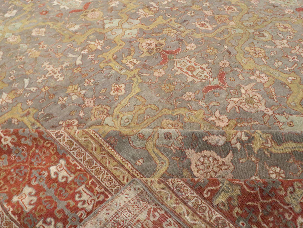 Antique Persian Mahal Carpet, No.24580 - Galerie Shabab