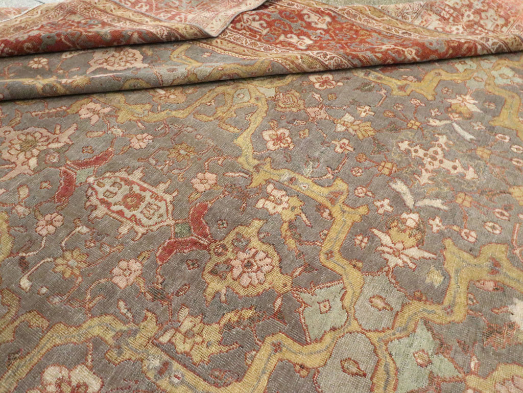 Antique Persian Mahal Carpet, No.24580 - Galerie Shabab