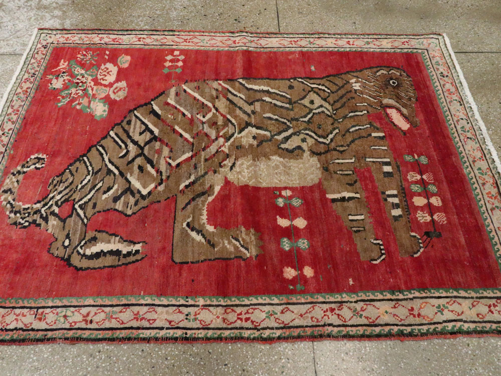 Antique Caucasian Karabagh Pictorial Rug, No.24589 - Galerie Shabab