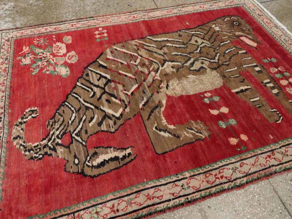 Antique Caucasian Karabagh Pictorial Rug, No.24589 - Galerie Shabab