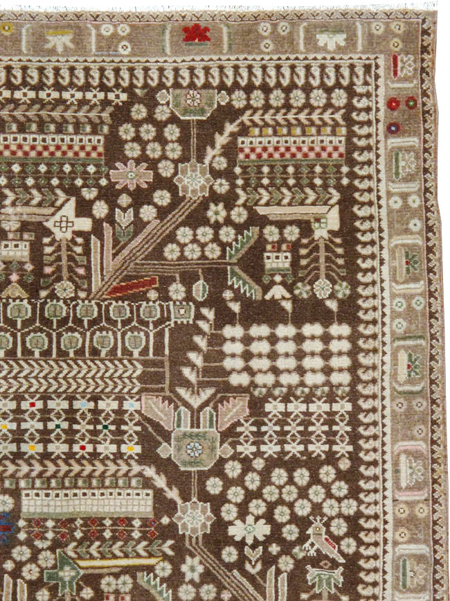 Vintage Persian Malayer Carpet, No.24592 - Galerie Shabab