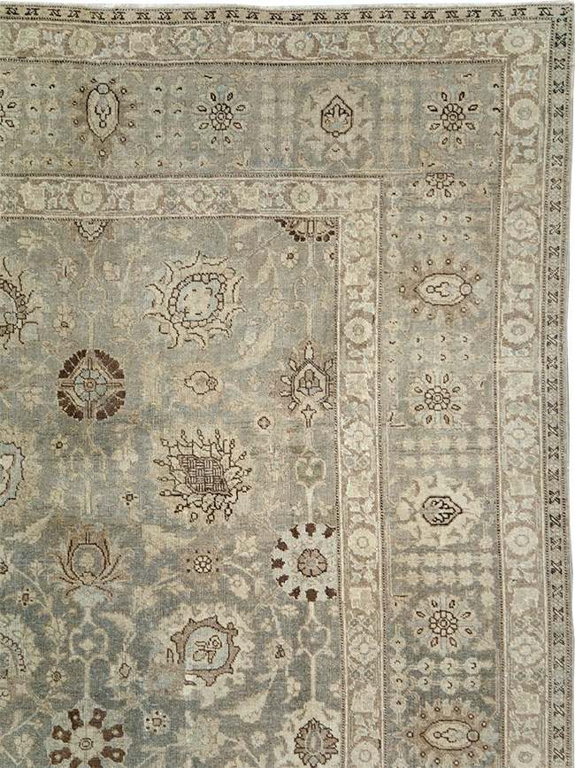 Antique Persian Tabriz Room Size Carpet, No.24597 - Galerie Shabab