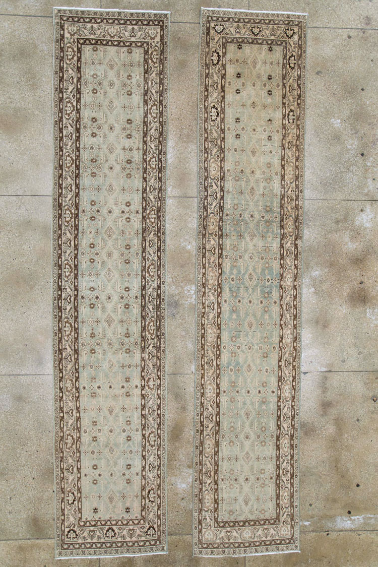 Vintage Persian Malayer Runner (Pair: 2 of 2), No.24600 - Galerie Shabab