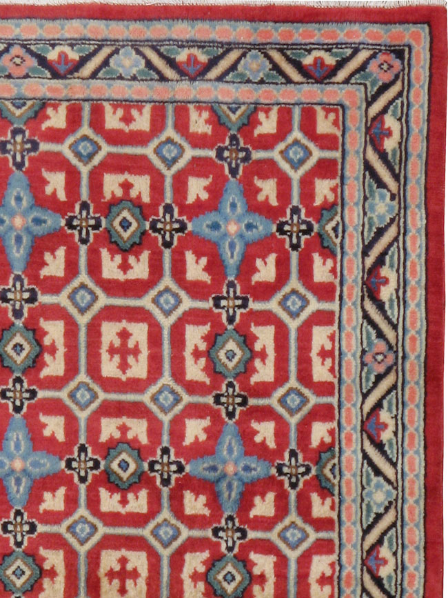 Vintage Persian Kashan Modernist Rug, No.24603 - Galerie Shabab