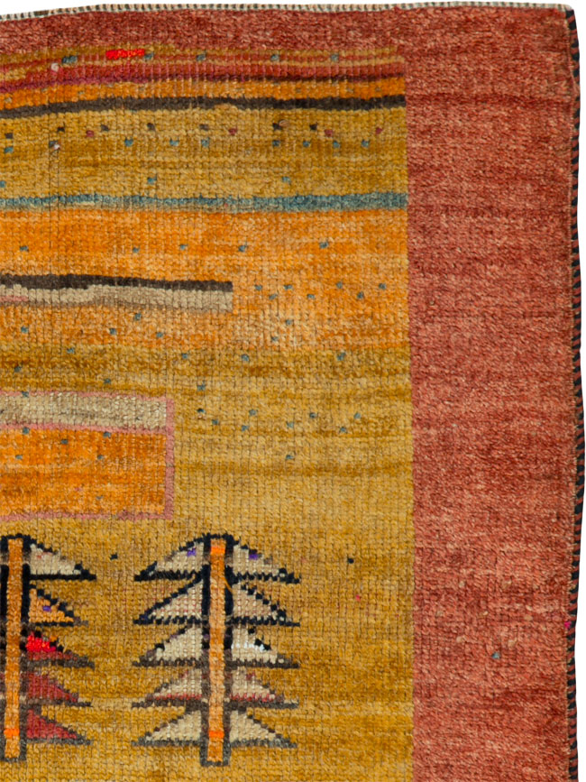 Vintage Persian Gabbeh Rug, No.24616 - Galerie Shabab