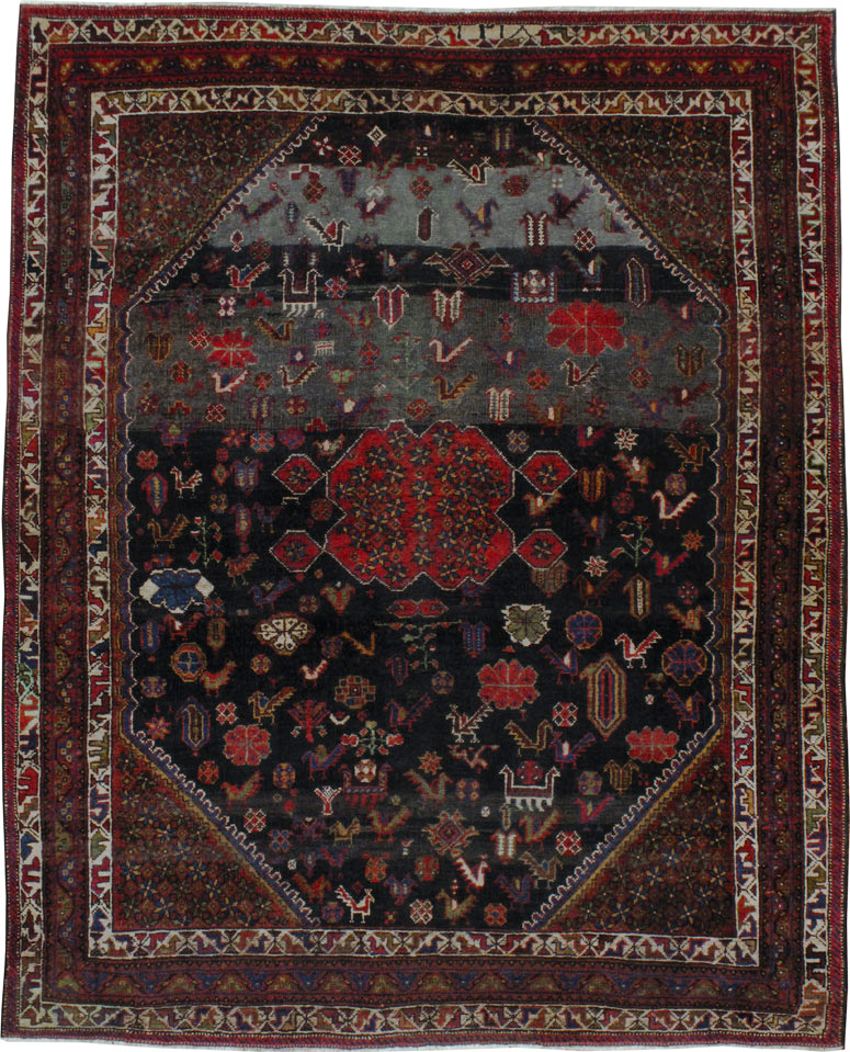 Vintage Afshar Rug, No.24624 - Galerie Shabab
