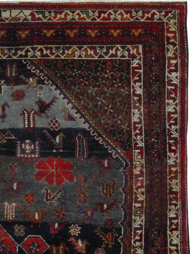 Vintage Afshar Rug, No.24624 - Galerie Shabab