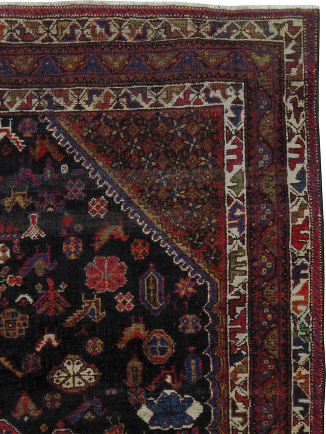 Vintage Afshar Rug, No.24624 - Galerie Shabab