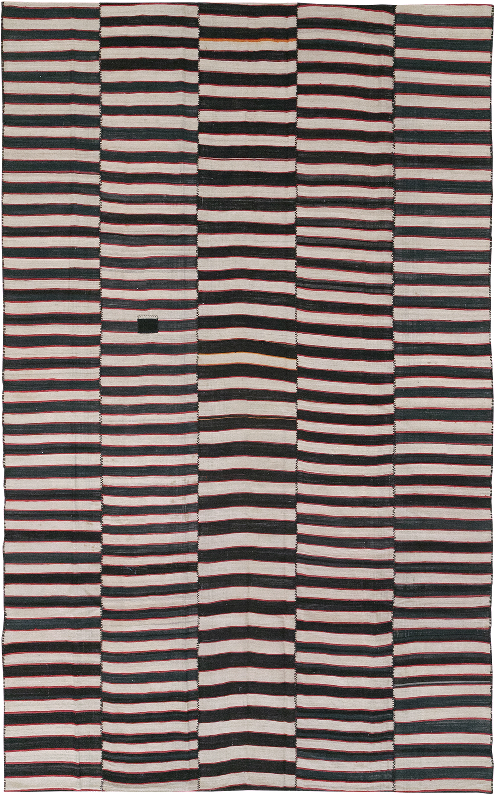 Vintage Persian Flatweave Kilim Room Size Carpet, No.24627 - Galerie Shabab