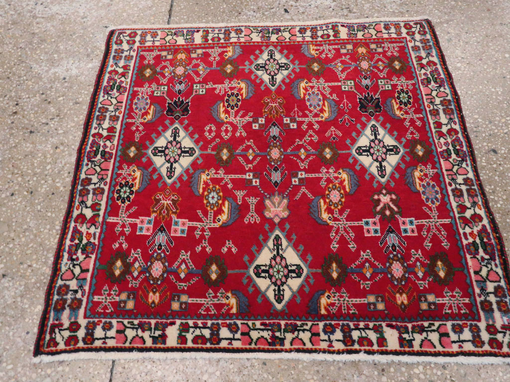 Vintage Persian Shiraz Square Rug (Pair: 4 of 4), No.24646 - Galerie Shabab