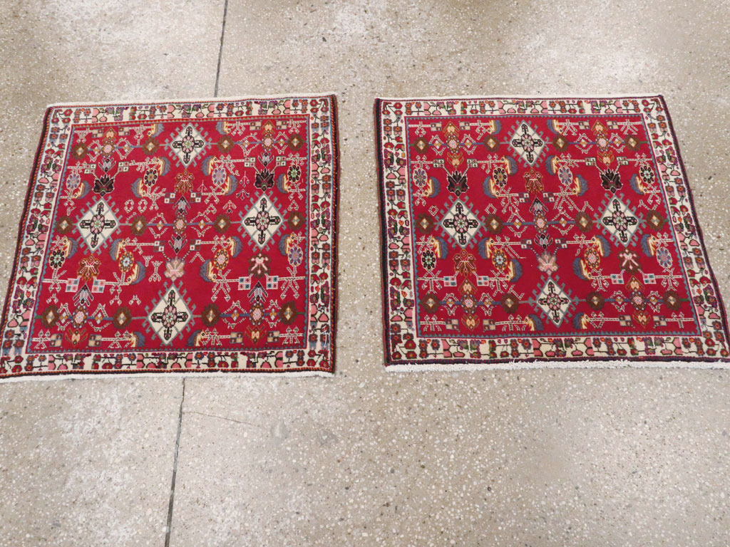 Vintage Persian Shiraz Square Rug (Pair: 4 of 4), No.24646 - Galerie Shabab
