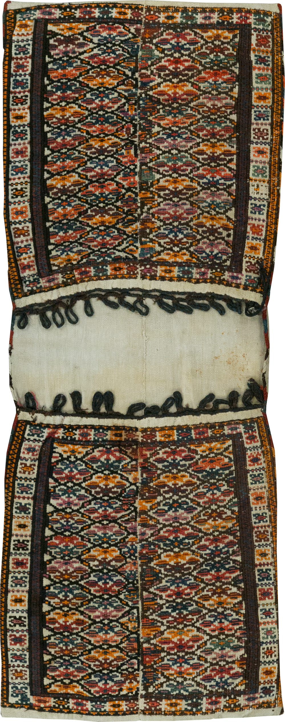 Vintage Persian Kurdish Saddlebag (Khorjin), No.24647 - Galerie Shabab