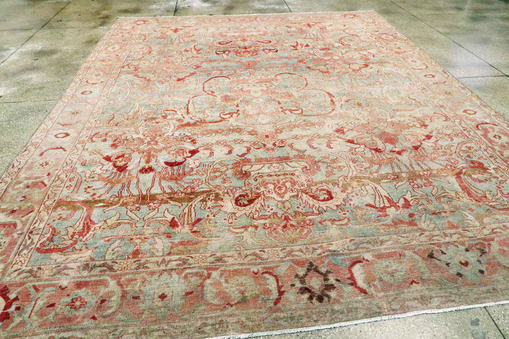 Antique Persian Mahal Carpet, No.24654 - Galerie Shabab