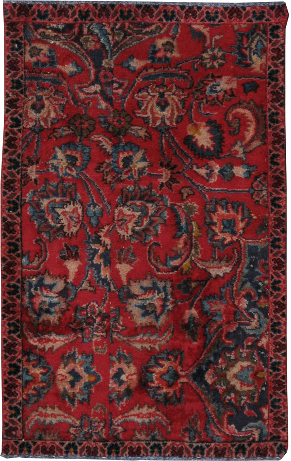 Vintage Persian Mashad Sampler Rug, No.24657 - Galerie Shabab