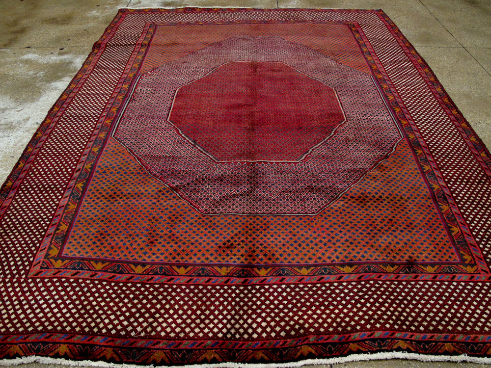Vintage Persian Heriz Carpet, No.24660 - Galerie Shabab