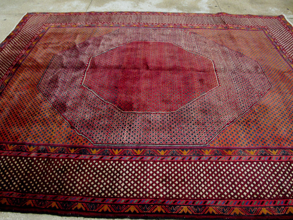 Vintage Persian Heriz Carpet, No.24660 - Galerie Shabab