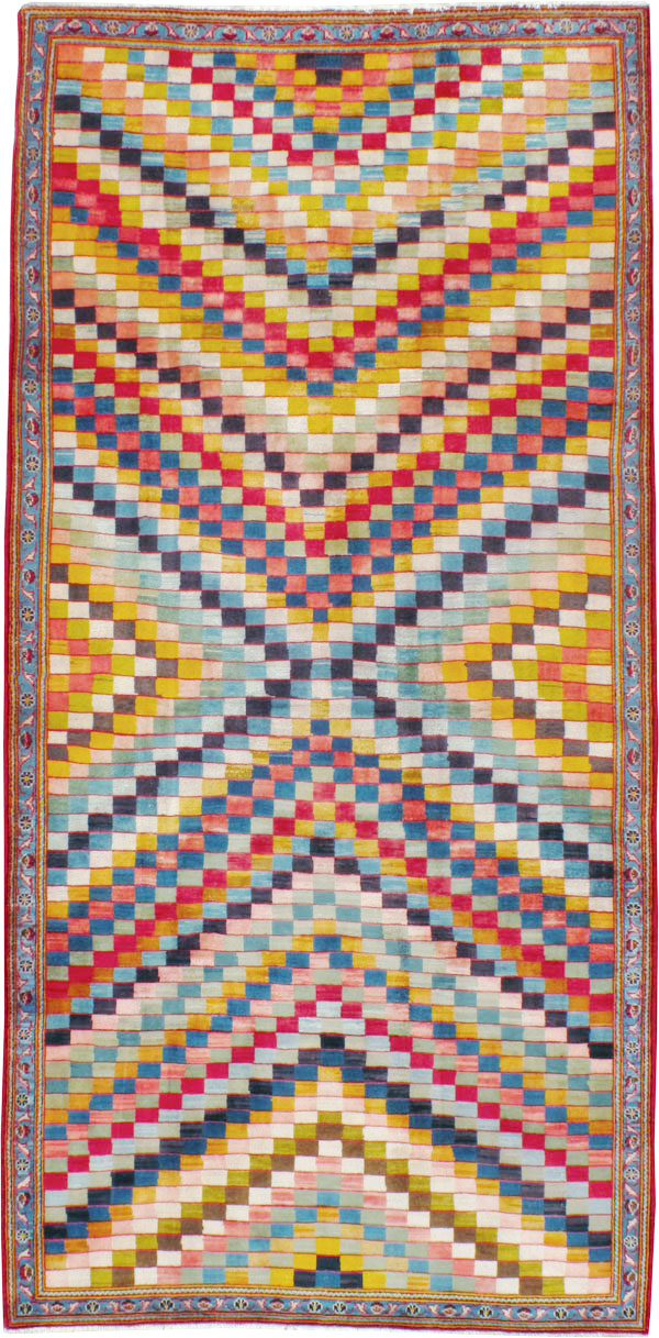 Vintage Persian Kashan Art Deco Rug, No.24661 - Galerie Shabab