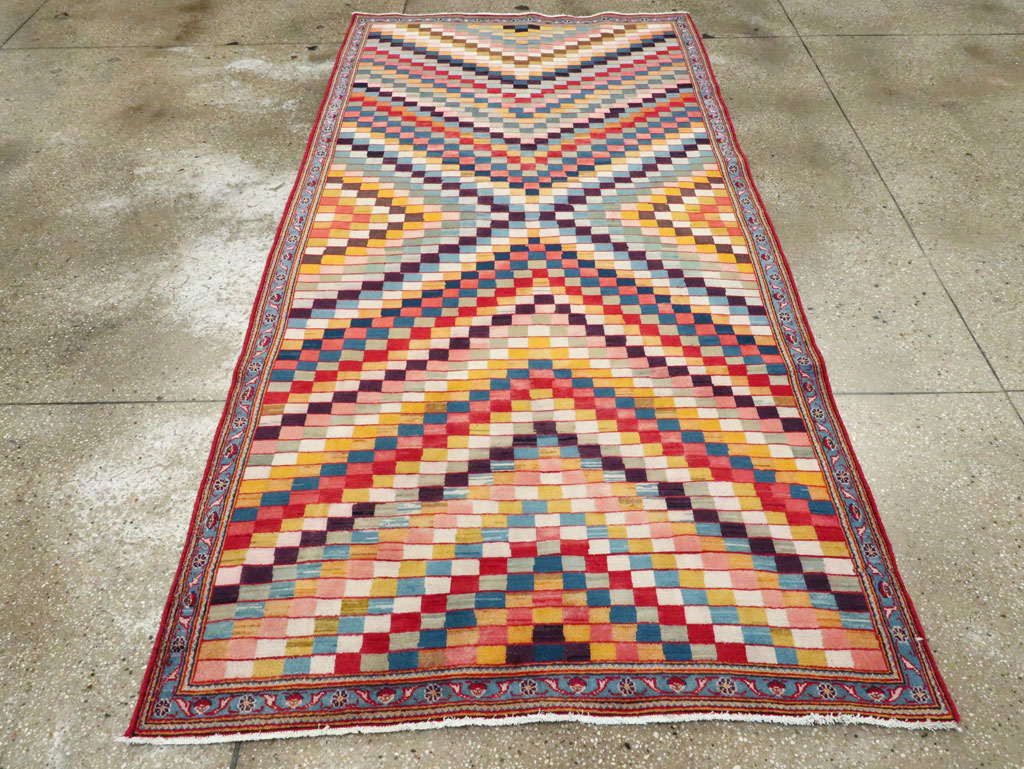 Vintage Persian Kashan Art Deco Rug, No.24661 - Galerie Shabab