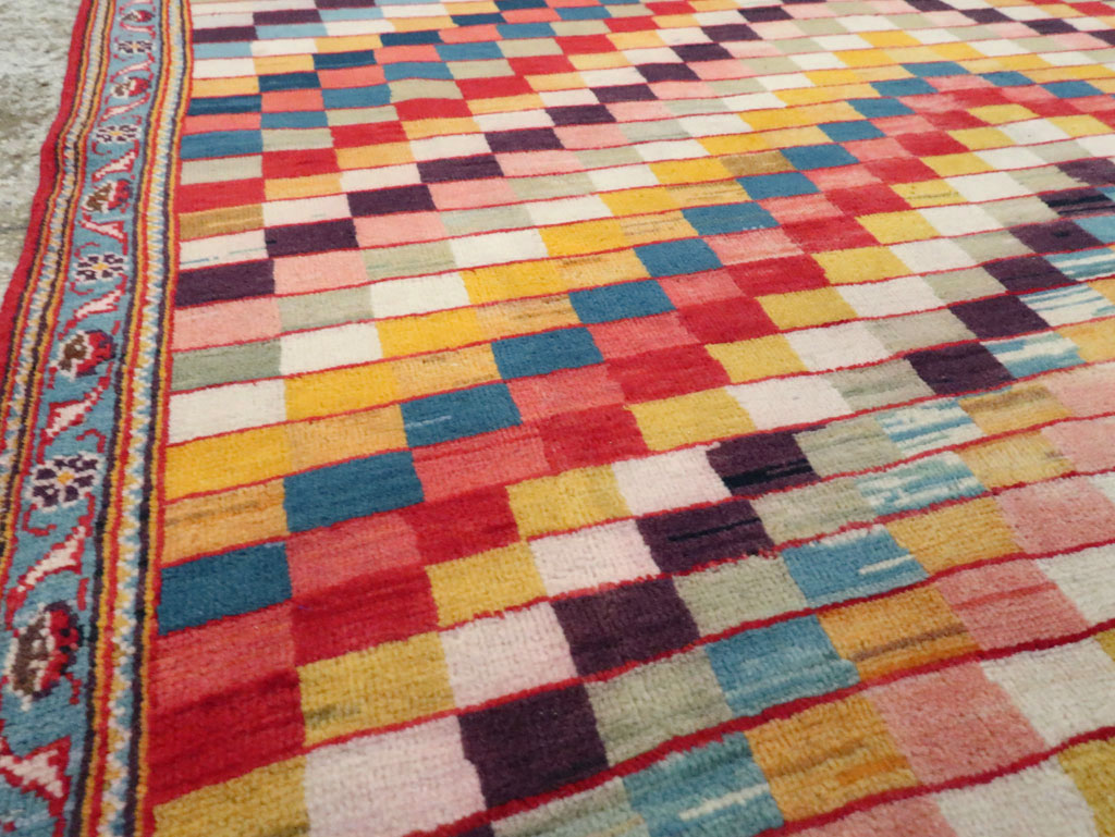 Vintage Persian Kashan Art Deco Rug, No.24661 - Galerie Shabab