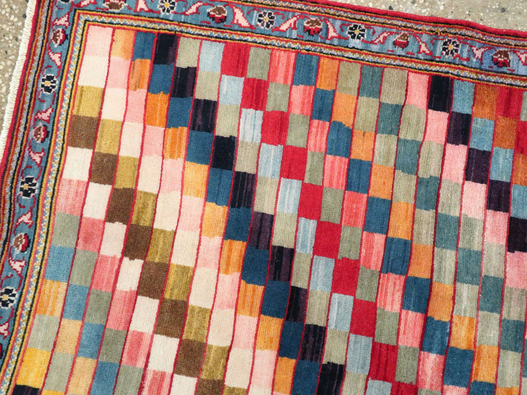 Vintage Persian Kashan Art Deco Rug, No.24661 - Galerie Shabab