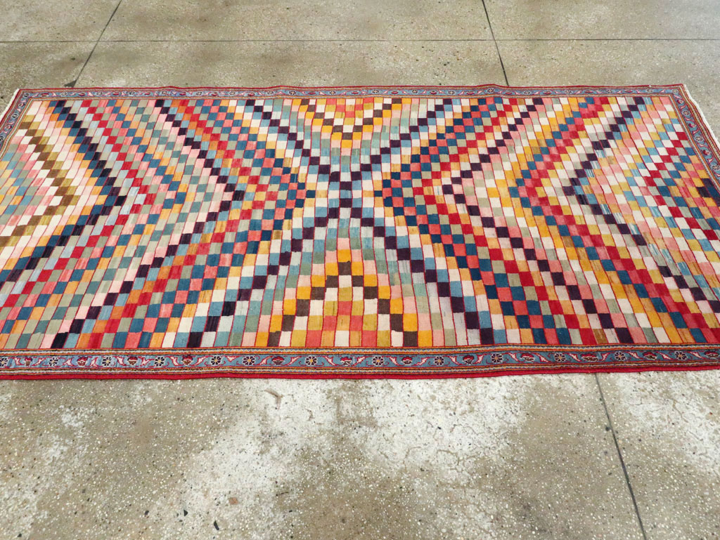Vintage Persian Kashan Art Deco Rug, No.24661 - Galerie Shabab