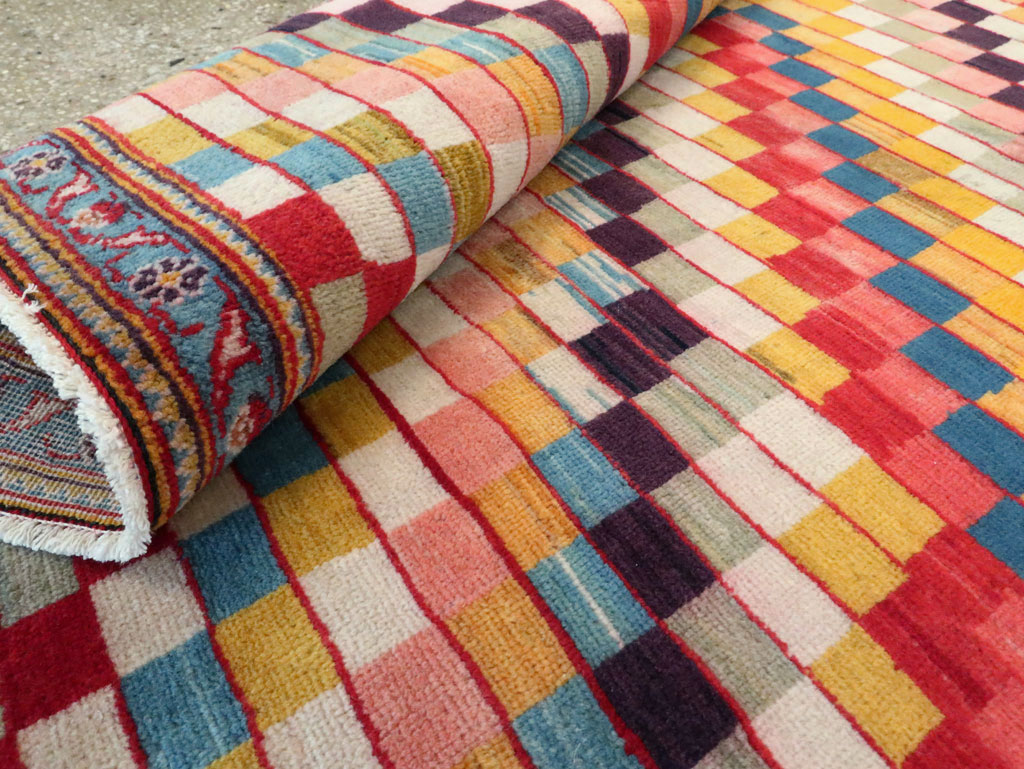 Vintage Persian Kashan Art Deco Rug, No.24661 - Galerie Shabab