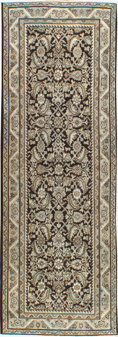 Antique Persian Mahal Runner, No.24662 - Galerie Shabab