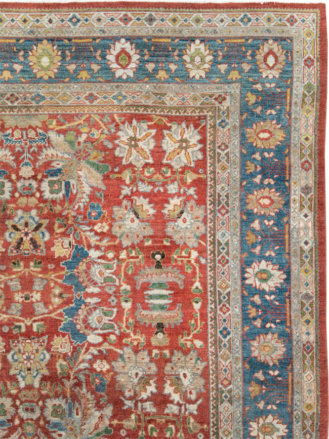Antique Persian Mahal Large Carpet, No.24673 - Galerie Shabab
