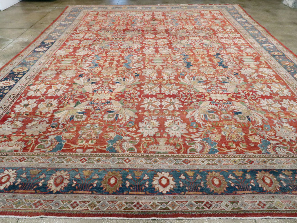 Antique Persian Mahal Large Carpet, No.24673 - Galerie Shabab