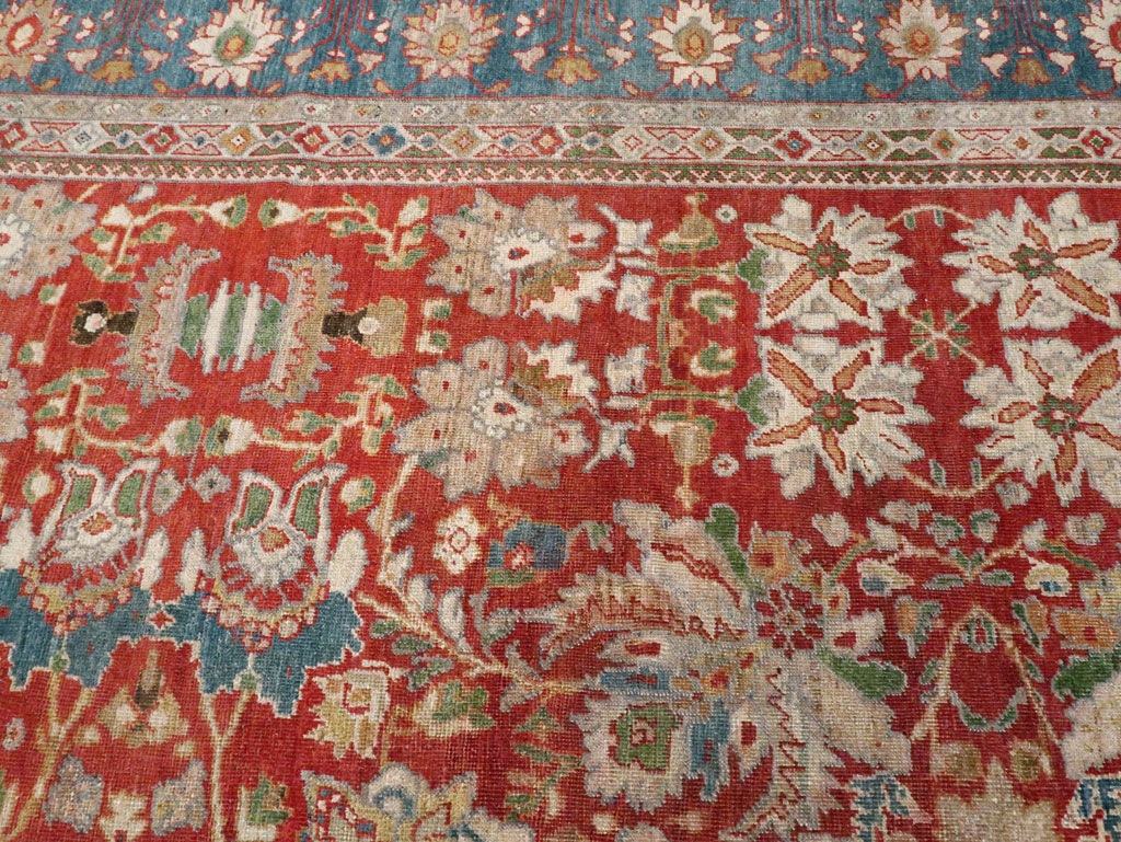 Antique Persian Mahal Large Carpet, No.24673 - Galerie Shabab