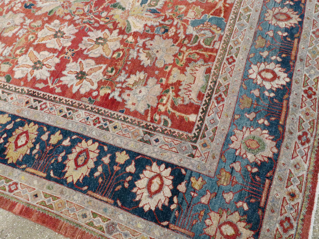 Antique Persian Mahal Large Carpet, No.24673 - Galerie Shabab