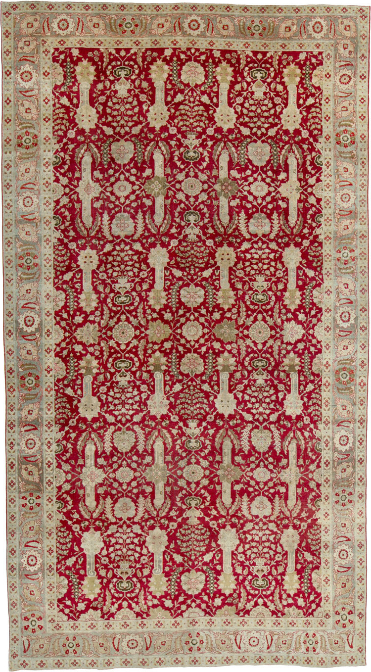 Antique Persian Tabriz Gallery Carpet, No.24680 - Galerie Shabab