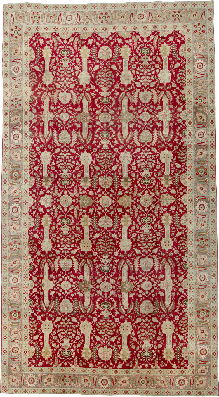 Antique Persian Tabriz Gallery Carpet, No.24680 - Galerie Shabab