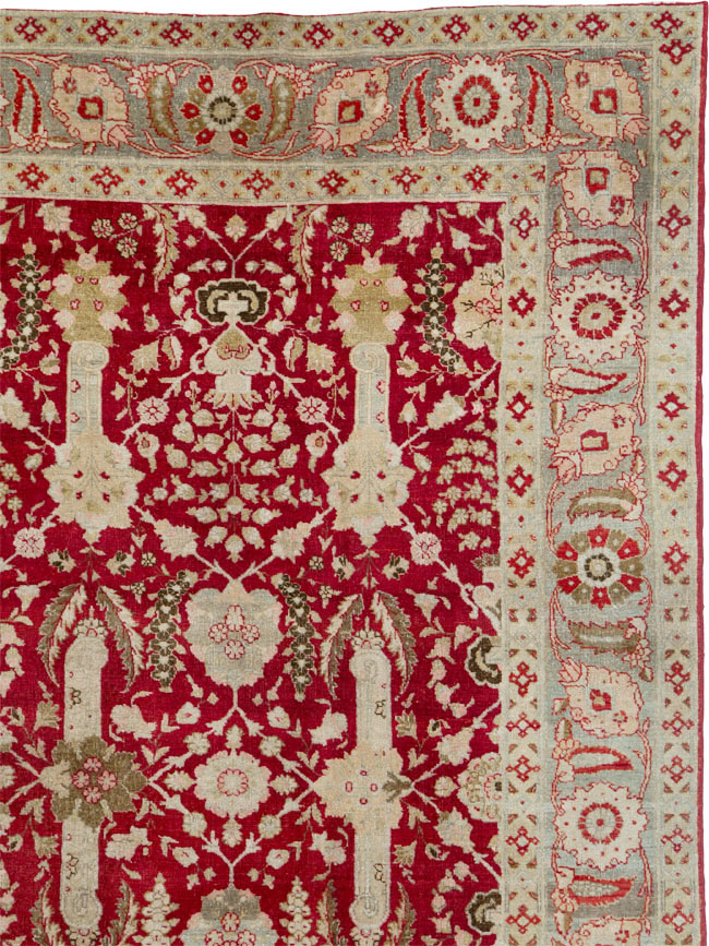 Antique Persian Tabriz Gallery Carpet, No.24680 - Galerie Shabab