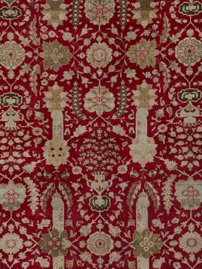 Antique Persian Tabriz Gallery Carpet, No.24680 - Galerie Shabab