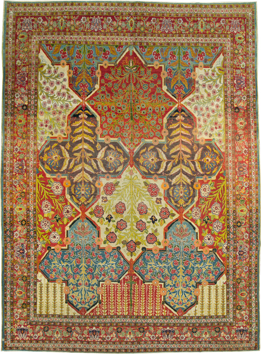 Antique Persian Tabriz Carpet, No.24681 - Galerie Shabab
