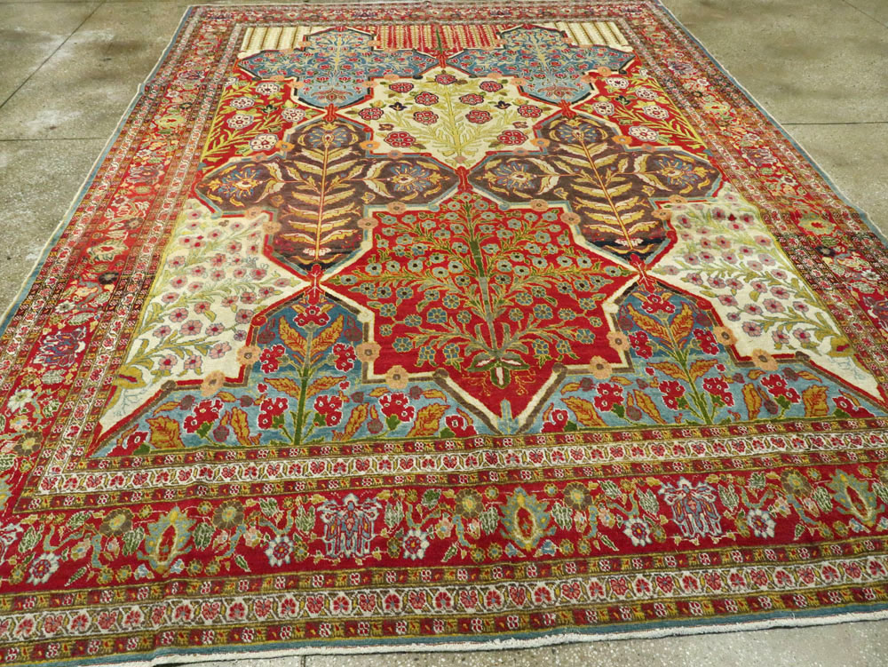 Antique Persian Tabriz Carpet, No.24681 - Galerie Shabab