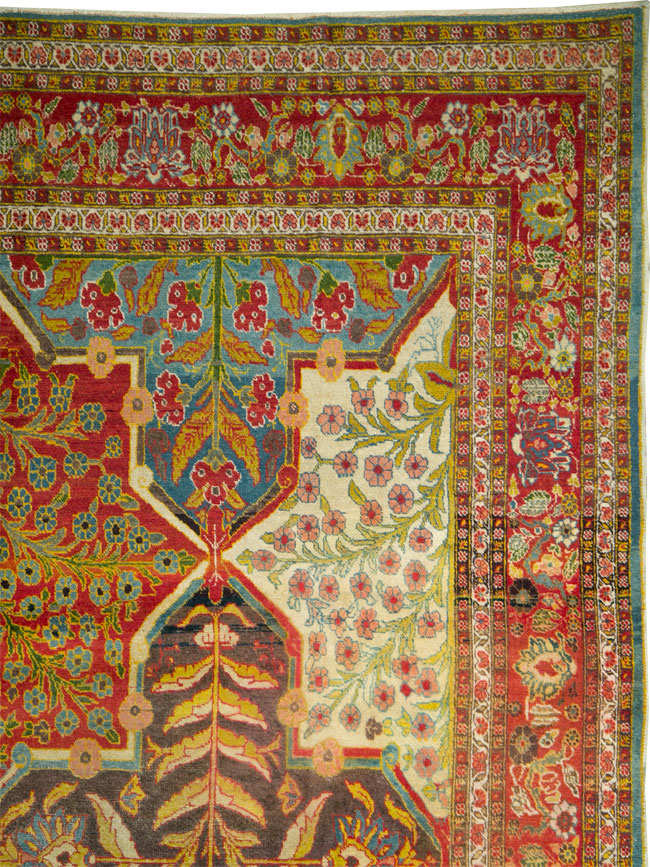 Antique Persian Tabriz Carpet, No.24681 - Galerie Shabab