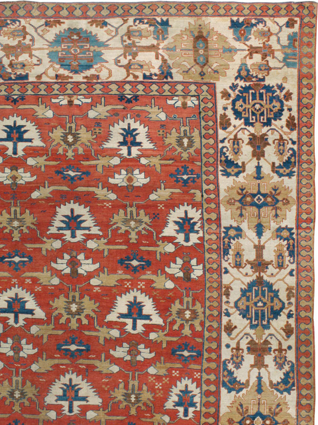 Antique Persian Bakshaish Square Oversize Carpet, No.24689 - Galerie Shabab