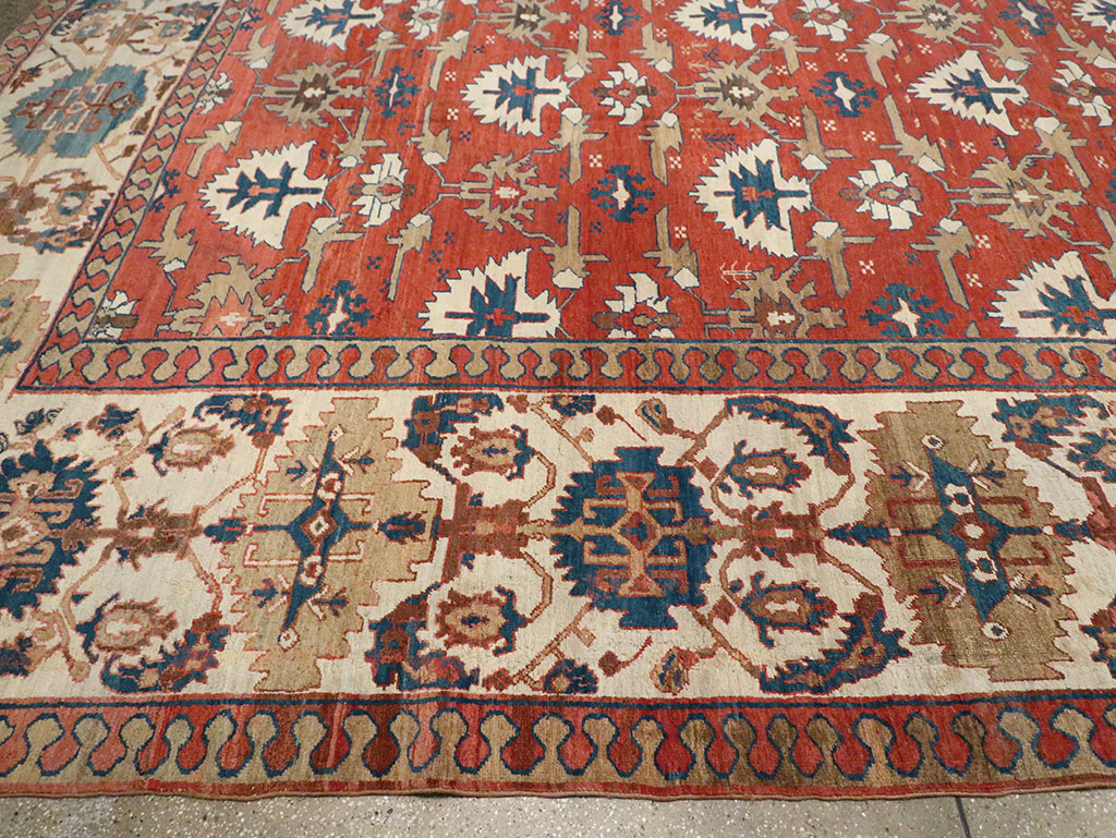 Antique Persian Bakshaish Square Oversize Carpet, No.24689 - Galerie Shabab