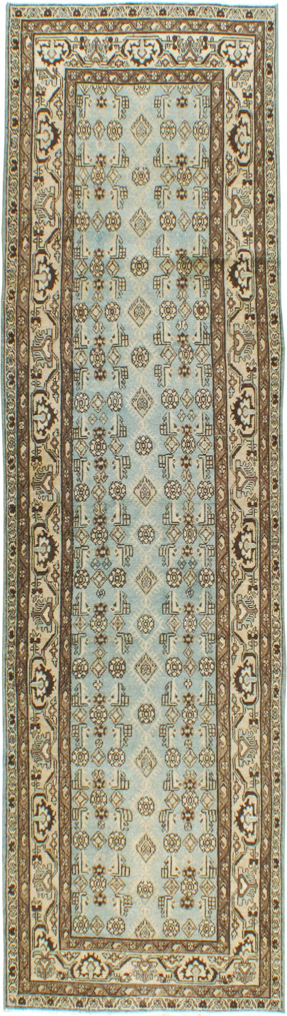 Vintage Persian Malayer Runner, No.24712 - Galerie Shabab