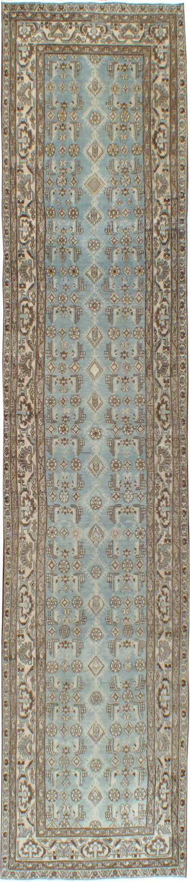Vintage Persian Malayer Long Runner, No.24714 - Galerie Shabab