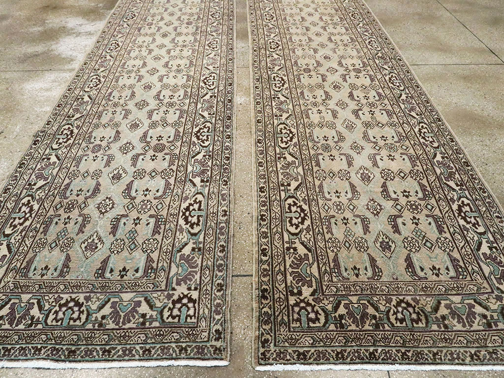 Vintage Persian Malayer Runner (Pair: 2 of 2), No.24719 - Galerie Shabab