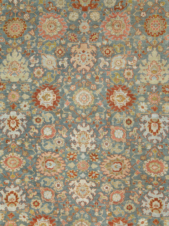 Antique Persian Mahal Carpet, No.24722 - Galerie Shabab
