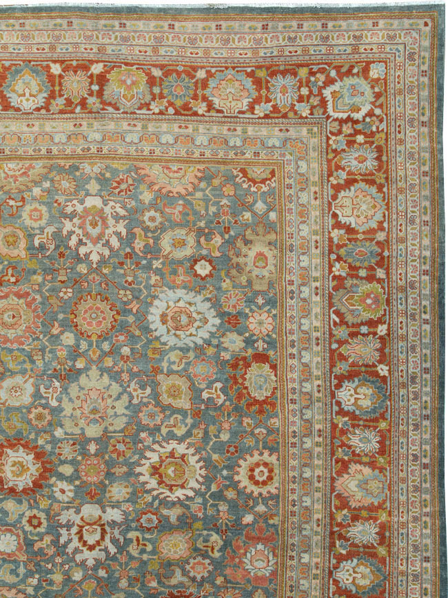 Antique Persian Mahal Carpet, No.24722 - Galerie Shabab