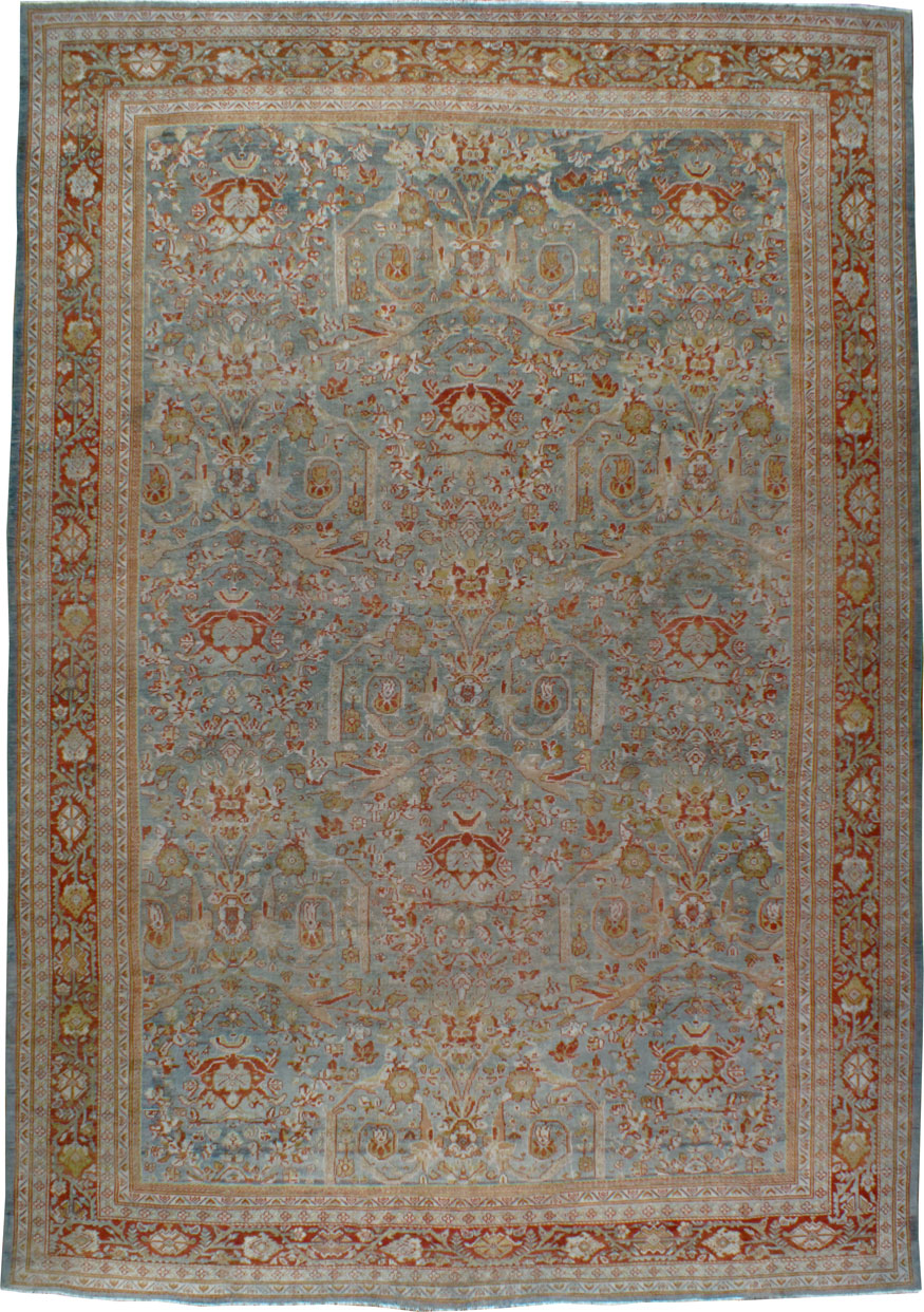 Antique Persian Mahal Rug, No.24723 - Galerie Shabab