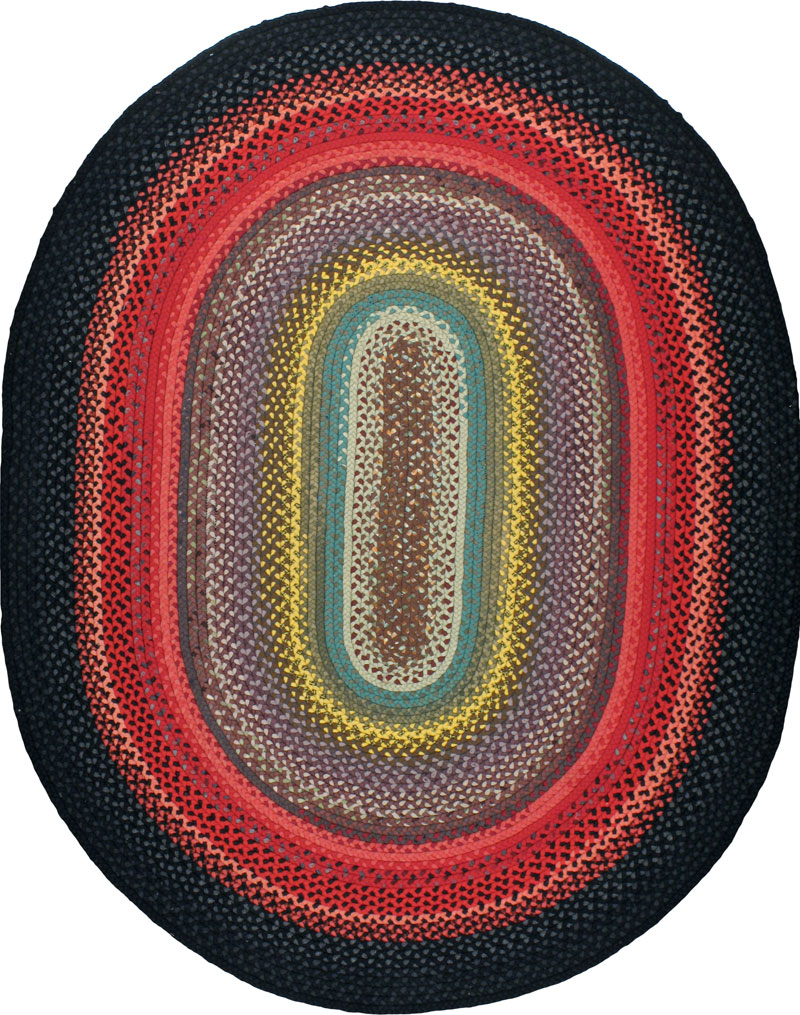 Vintage American Briad Rug, No.24724 - Galerie Shabab