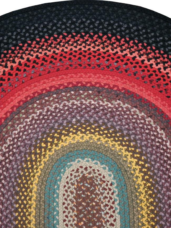 Vintage American Briad Rug, No.24724 - Galerie Shabab